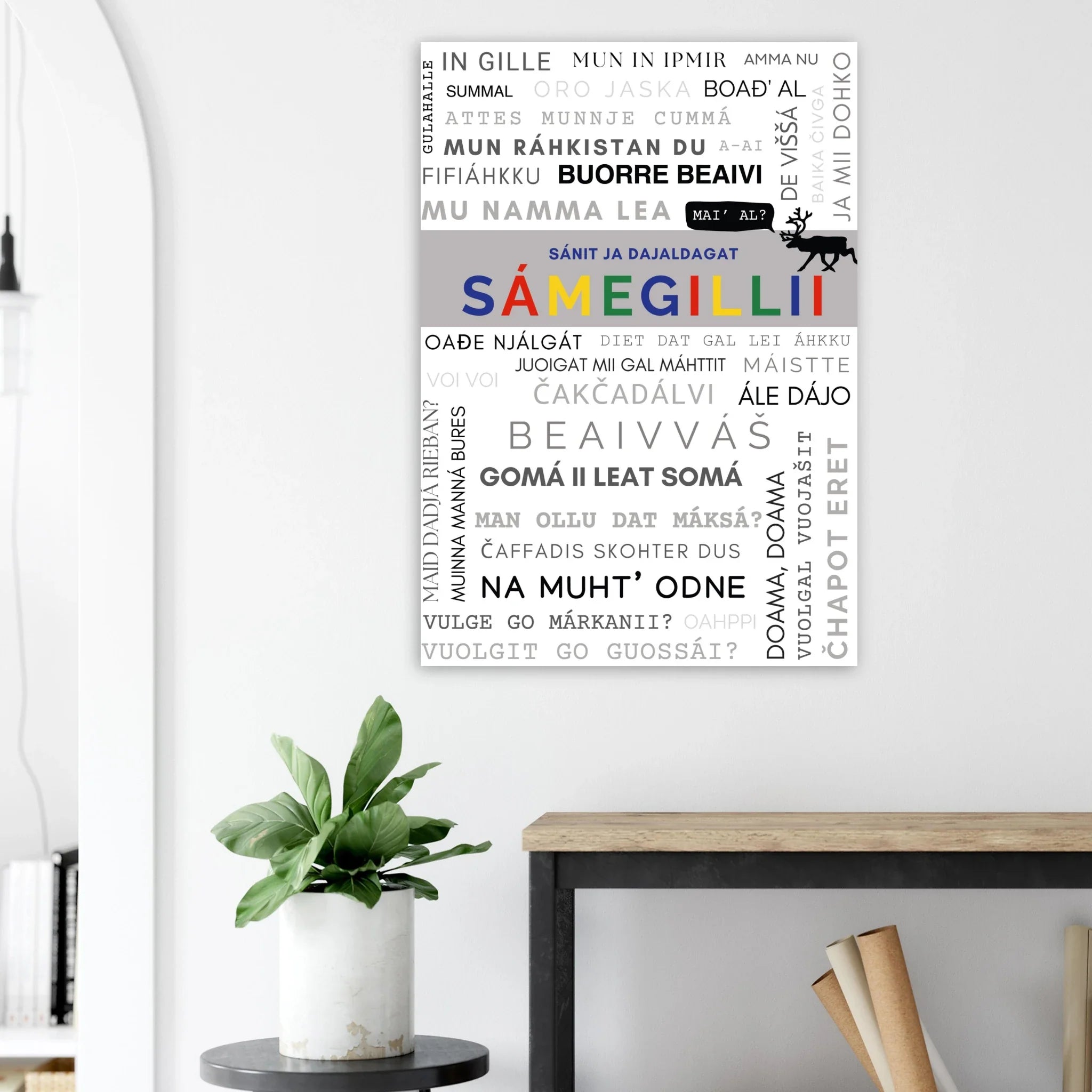 SÁMEGILLII – Samiske ord og uttrykk | Digital plakat A3